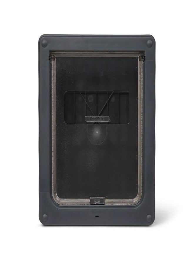 Dog Mate Lockable Medium Dog Door (215G) - Flap for Medium Dogs and Large Cats, for UPVC, Wall and Wood, Securely Designed for Your Pets, Grey - Image 1
